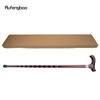 Red Traditional Wooden Single Joint Fashion Walking Stick Decorative Cospaly Cane Halloween Mace Crutch  Wand Crosier 92cm