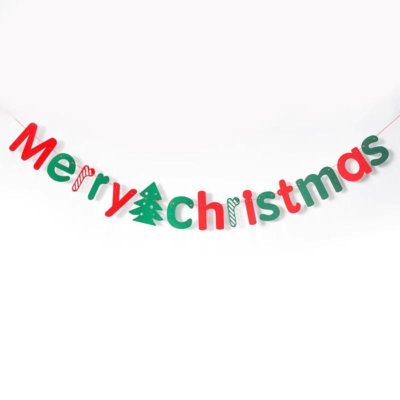 Santa Claus Christmas Bunting: Hanging Ornaments for Shop Window and Scene Decoration