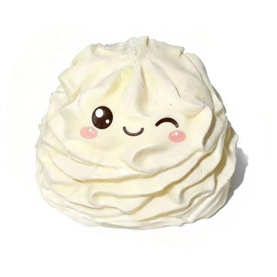 1/2Pcs Stress Relieving Cream Roll Toy  Slow Rebound Smiling Face Cream Squeeze Toy A