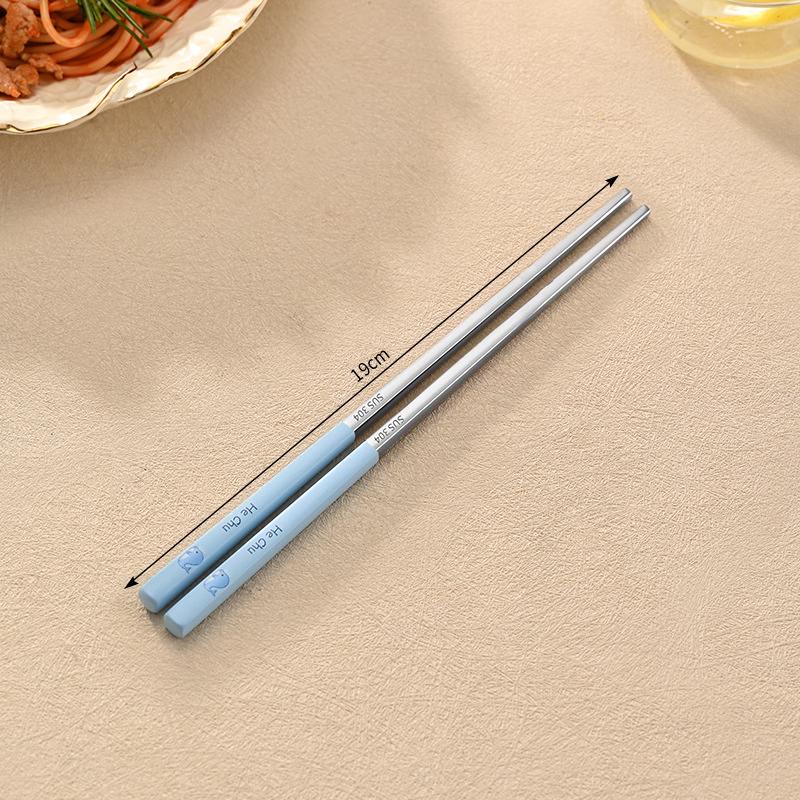 ShengJia 304 Stainless Steel Kids Cartoon Chopsticks