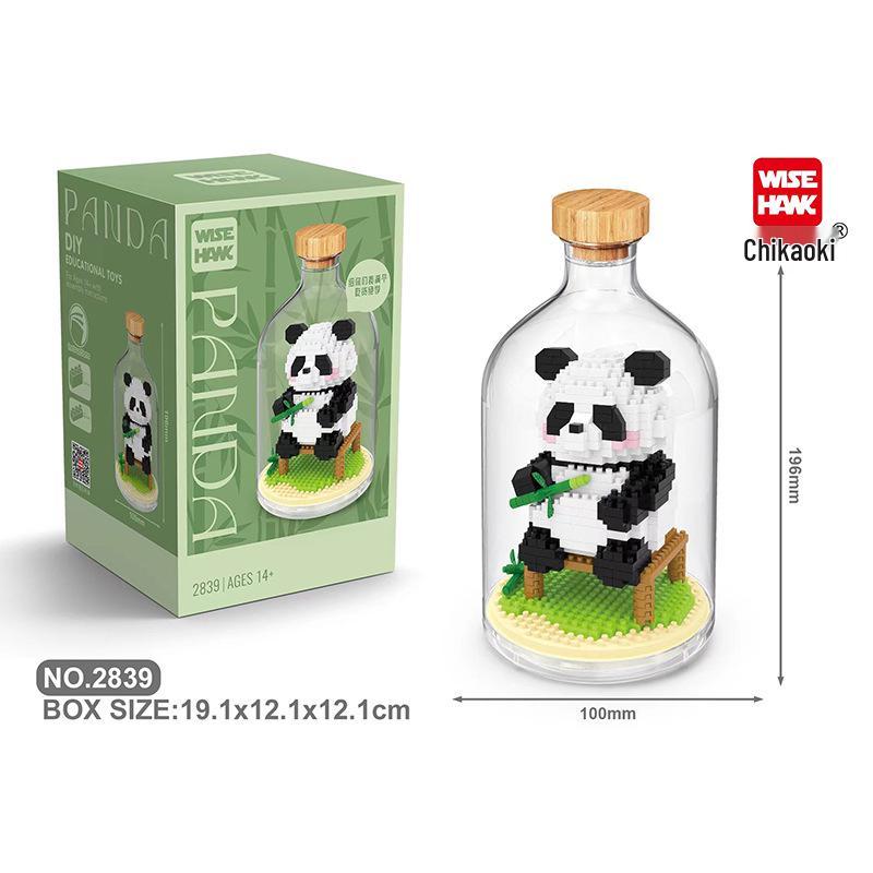 

Panda Building Blocks Educational Toy - Zhiying Micro Particles for Creative Play
