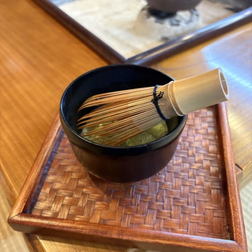 Dishwasher-safe Wooden Matcha Bowl, Black Lacquer Finish, Nanotech Coating, Approximately 170ml Capacity, Small, Made of Natural Wood, Made In Japan