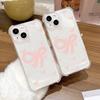 Japanese and Korean Style Ins Pink Bow for iPhone17ProMax Mobile Phone Case 14/15 Apple 13 All-inclusive 12