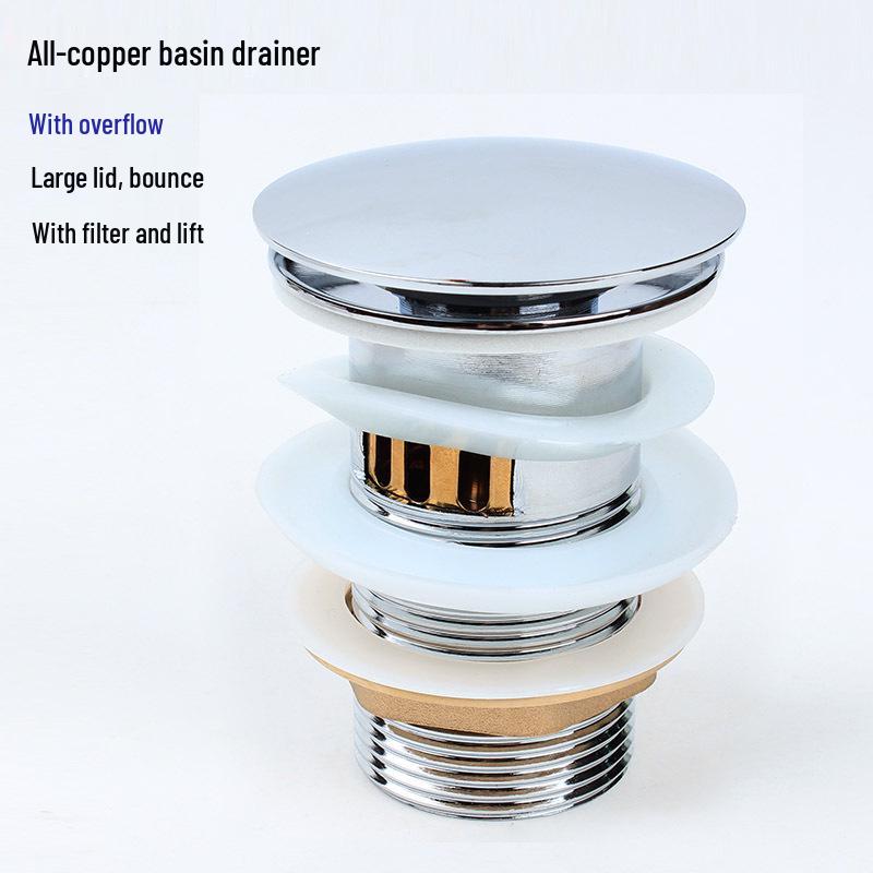 Odor-Proof, Rotatable, Self-Cleaning P-Trap Drain Pipe for Washbasins