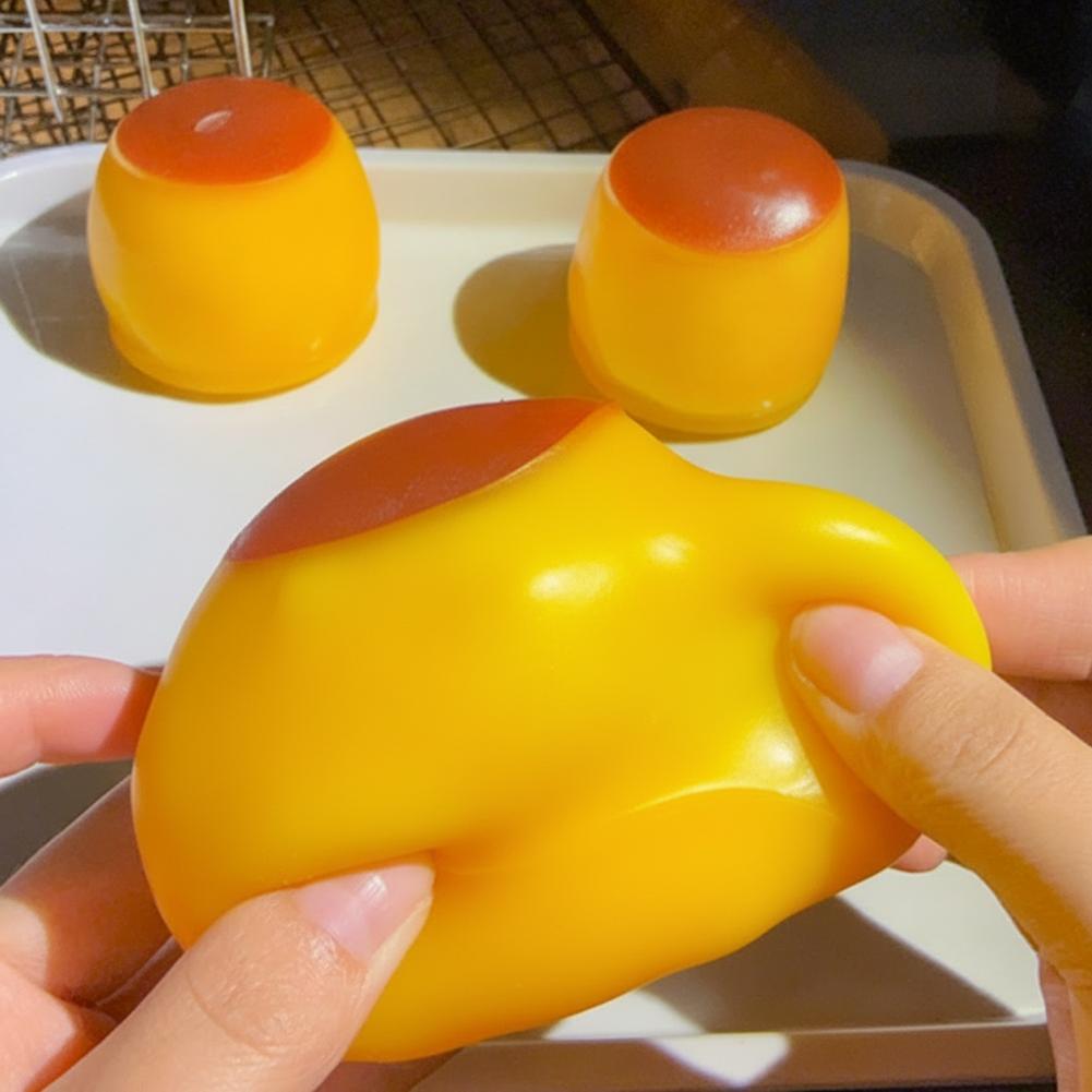 Karamellpudding Squishy Fidget Spielzeug Asmr Anti-Stress Spielzeug Kein Rückprall Quetschspielzeug Für Erwachsene Sensorische Stressbewältigung Fidget Spielzeug