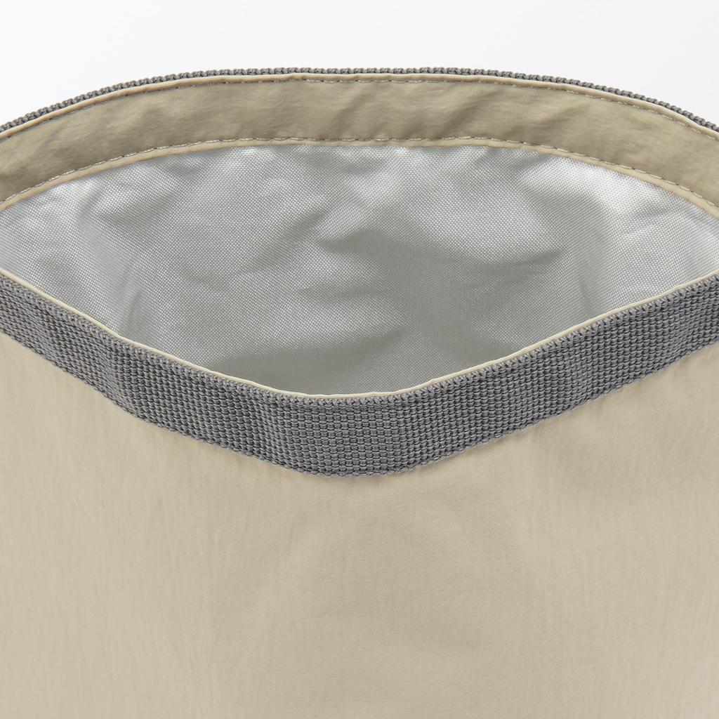 MUJI Adjustable Height Lunch Bag Roll Top Small Beige 84843051