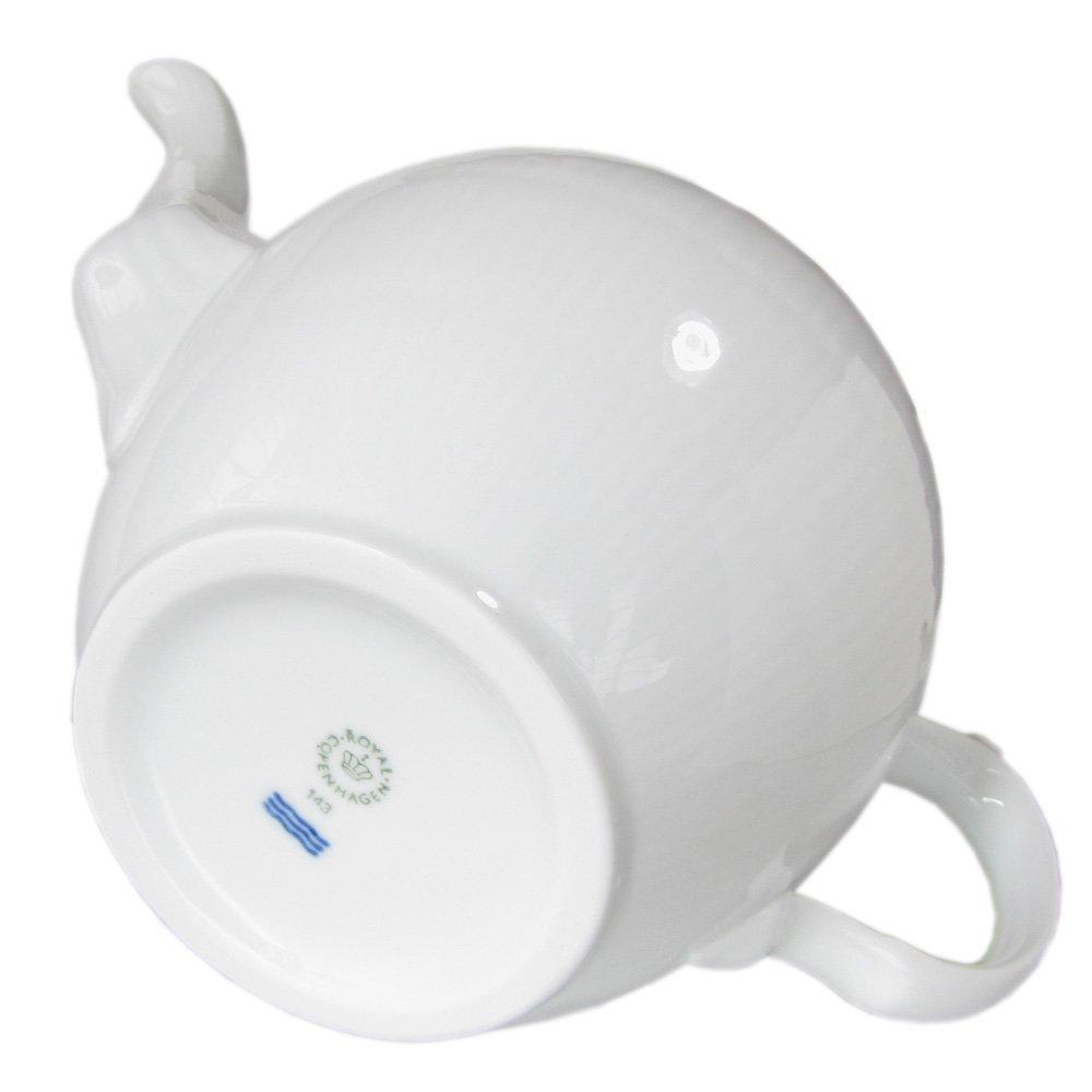 Royal Copenhagen White Fluted Teapot, 1000ml, 2408141 (Product Code: 1017387)