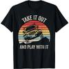 Catch Some Rays Vintage Retro Take It Out And Play With It Funny 4X4 Black Unisex-Adults T-Shirt