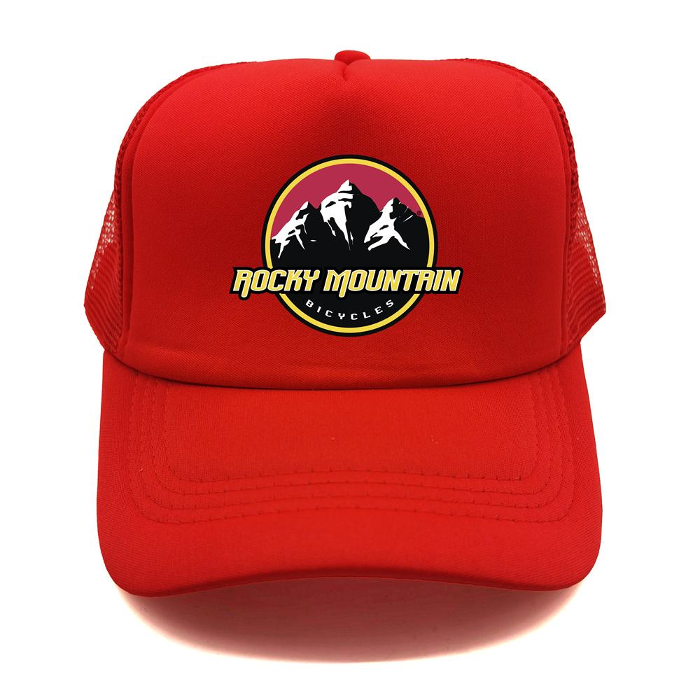 Rocky Mountain Bike Trucker Cap Unisex Funny Rocky Mountain Hat Baseball Cap Cool Summer Unisex Mesh Net Caps