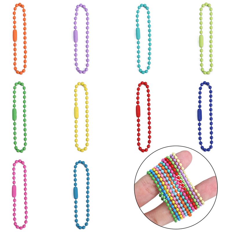 10Pcs Iron Spray Painted Bead Chain Buckles Connector For DIY Jewelry Making Accessories