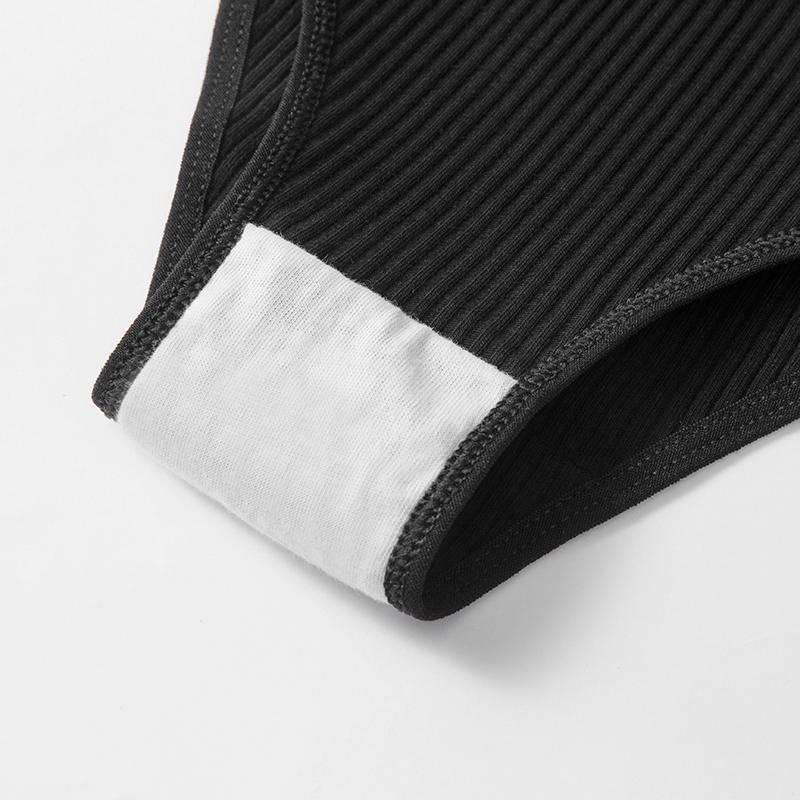 Cotton Women's Panties Simple Striped Underwear Breathable Comfortable Briefs Sexy Lingerie Cozy Sports Underpants