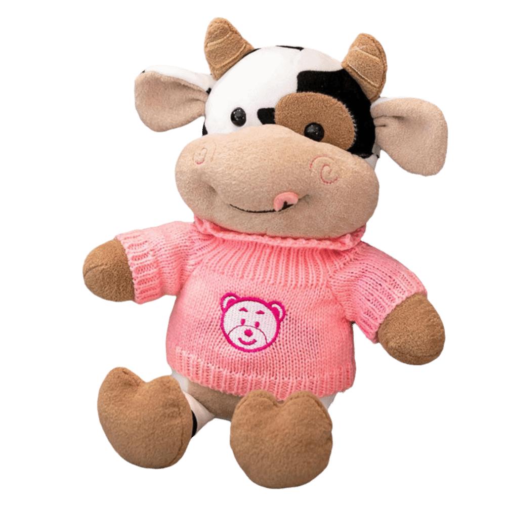 Cute Design Plush Toy Soft Material Chinese Zodiac Cow Little Cow Stuffed Cow  Girl Gift