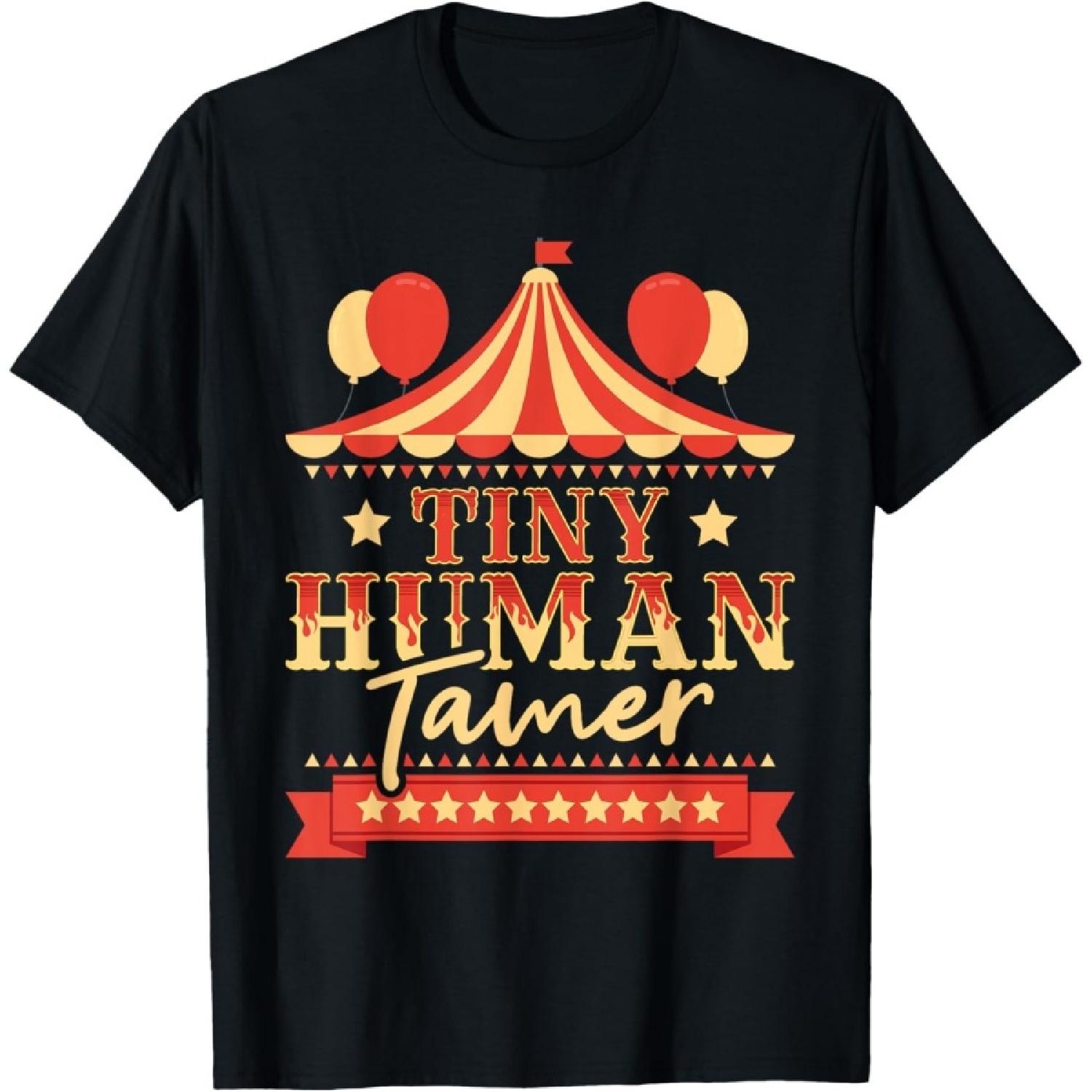 Tiny Human Tamer - Circus Birthday Party Circus Costume T-Shirt S