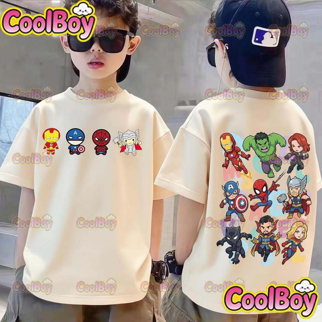 New Fashionable Casual Cartoon Hero Short Sleeved Pattern