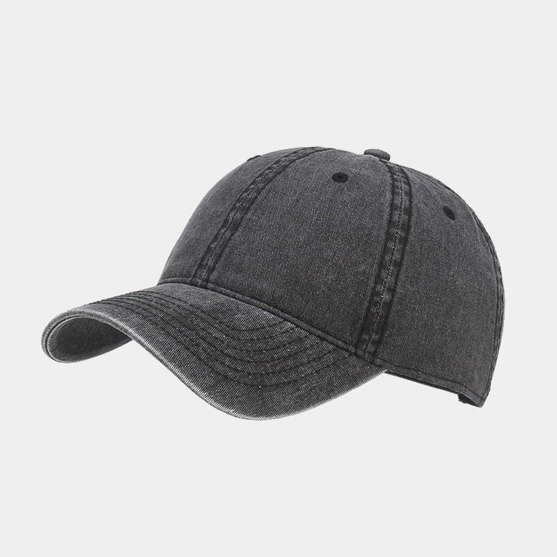 Waterwash Baseball Cap For Men And Women Sun Protection Adjustable Cotton Outdoor Sun Hat