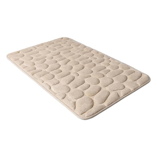 Memory Foam Bathroom Mat Backing Super Memory Foam Bath Soft Absorbent Non-Slip PVC Rug with 3D