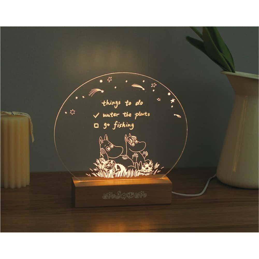 Tees Factory Moomin Writing Message Starry H175 x W180 x Board, Sky, D45mm, MO-5542897HO