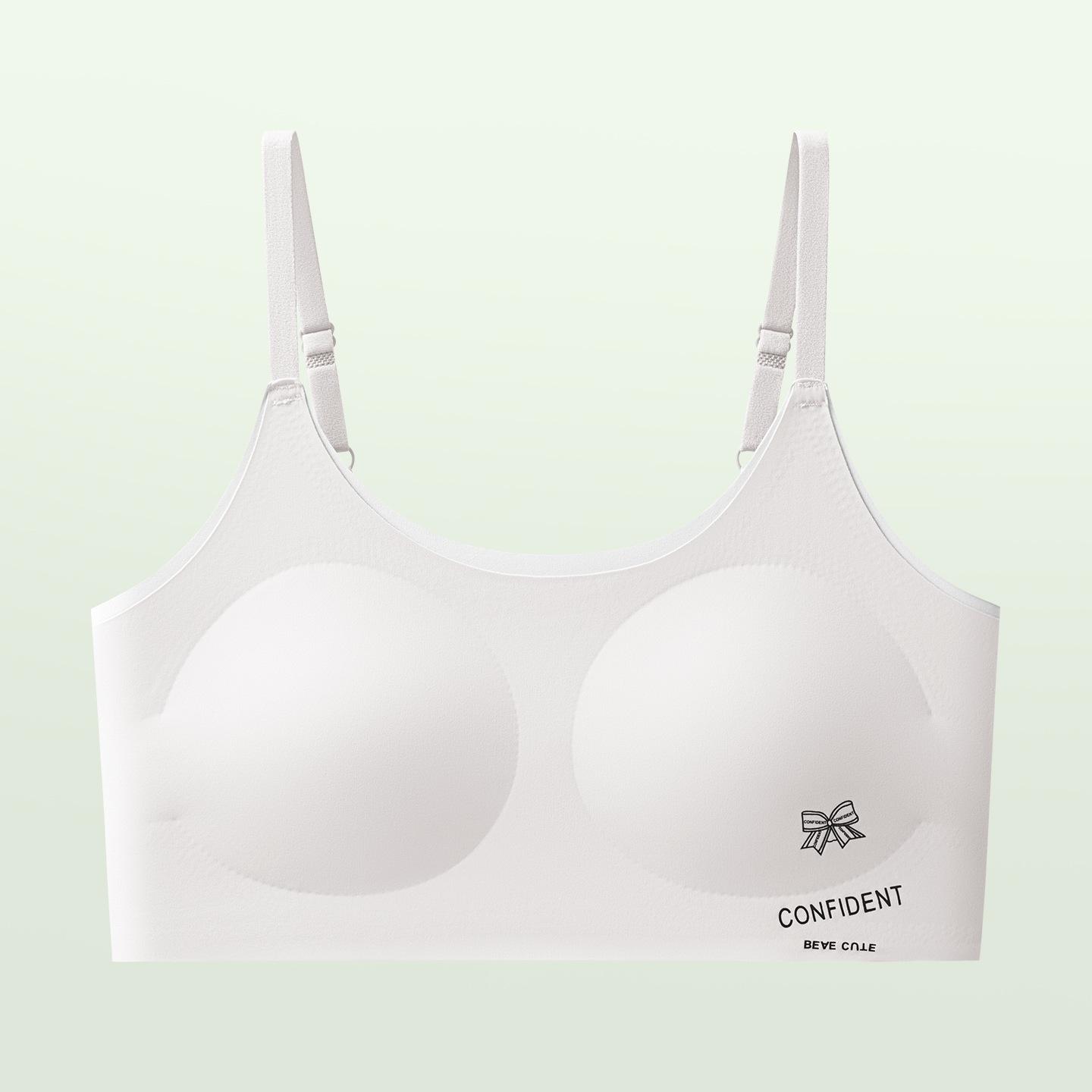 Teen Girls  Fixed Cup Bra & Underwear Set for Students M (60-80 lbs) белый