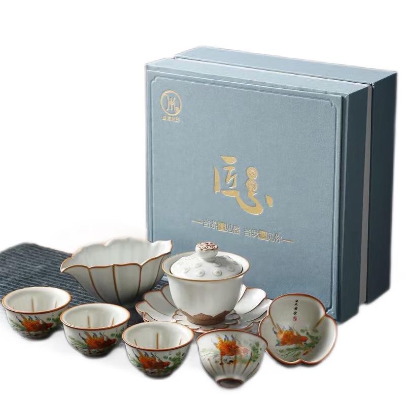 Chinese Ru Kiln Kung Fu Tea Set