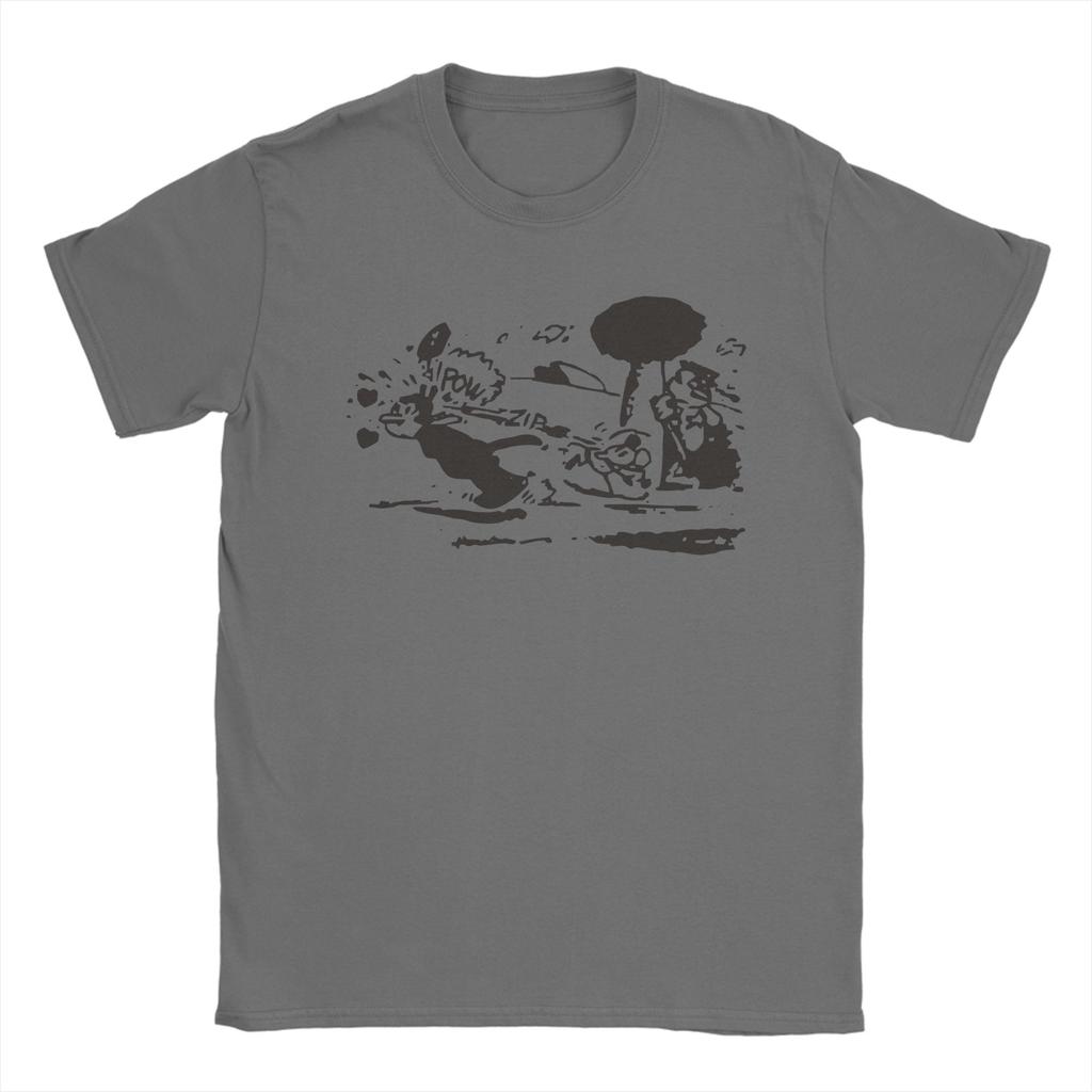 Casual Pulp Fiction Krazy Kat TShirts for Unisex O Neck Cotton T Shirts Short Sleeve Tees Printed Tops