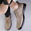 Men's Shoes 2025 Summer New Men's Fashion Outdoor Lace-up Versatile Office Soft-soled Formal High-end Business Leather Shoes