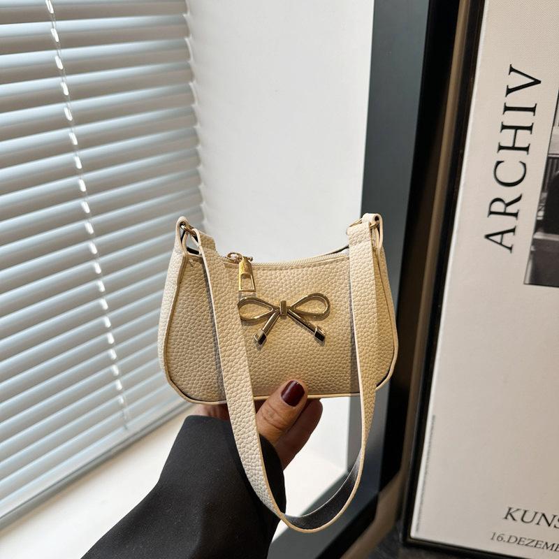 Bow decoration summer temperament design texture large capacity casual simple underarm shoulder women's bag