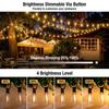 Outdoor String Lights 100FT Patio Lights ST38 Vintage Edison Bulbs Outside Hanging Light Waterproof Garden Dimmable 2700K