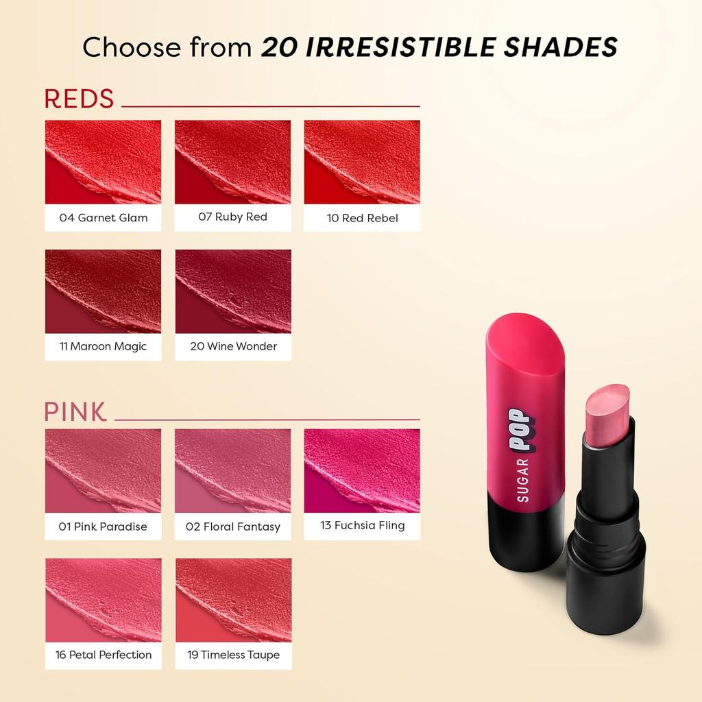 SUGAR POP Matte Ultrastay Lipstick Coffee Craze Long Lasting Smudgeproof Waterproof High Pigment Lip Makeup 4 g