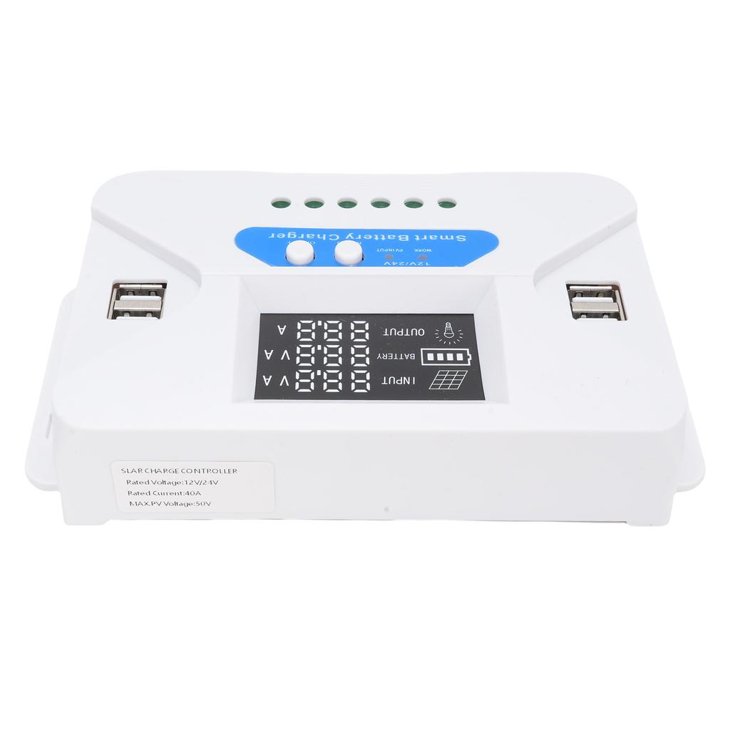40A Solar Controller 4 USB Ports Solar Panel Charge Controller