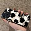The new black and white love is suitable for iphone17 mobile phone case Apple 16promax/15 anti-drop 14pro13 Europe and America