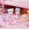6/24PCS New product plush cartoon super cute DIY resin office home desktop decoration cultural and creative doll gift