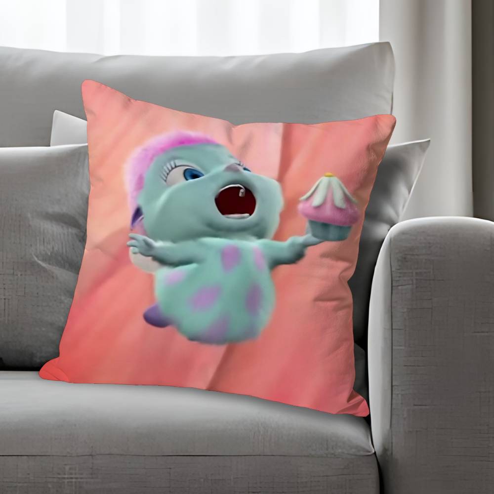 Cute Funny BBibblesS Pillow Cases for Bedroom Living Room Sofa Home Decor Polyester Cushion Cover with Zipper