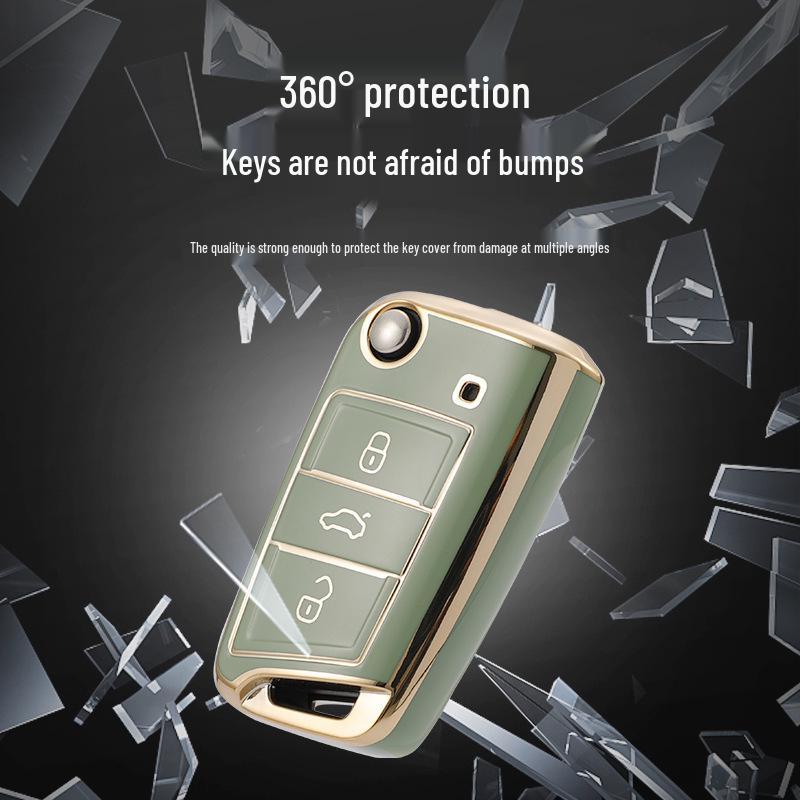Volkswagen Key Case: Compatible with Sagitar, Tiguan, Bora, POLO, Lamando, Passat, Lavida, Tayron X.