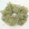 Lystrfac Letter Organza Oversized Scrunchie Women Rubber Bands Elastic Hair Bands Hair Tie Ponytail Holder Hair Accessories