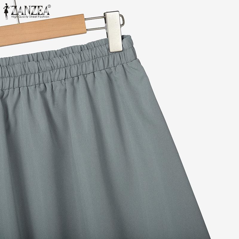 ZANZEA Women Summer Tank Tops and Long Skirts Casual Two Piece Suit Sets