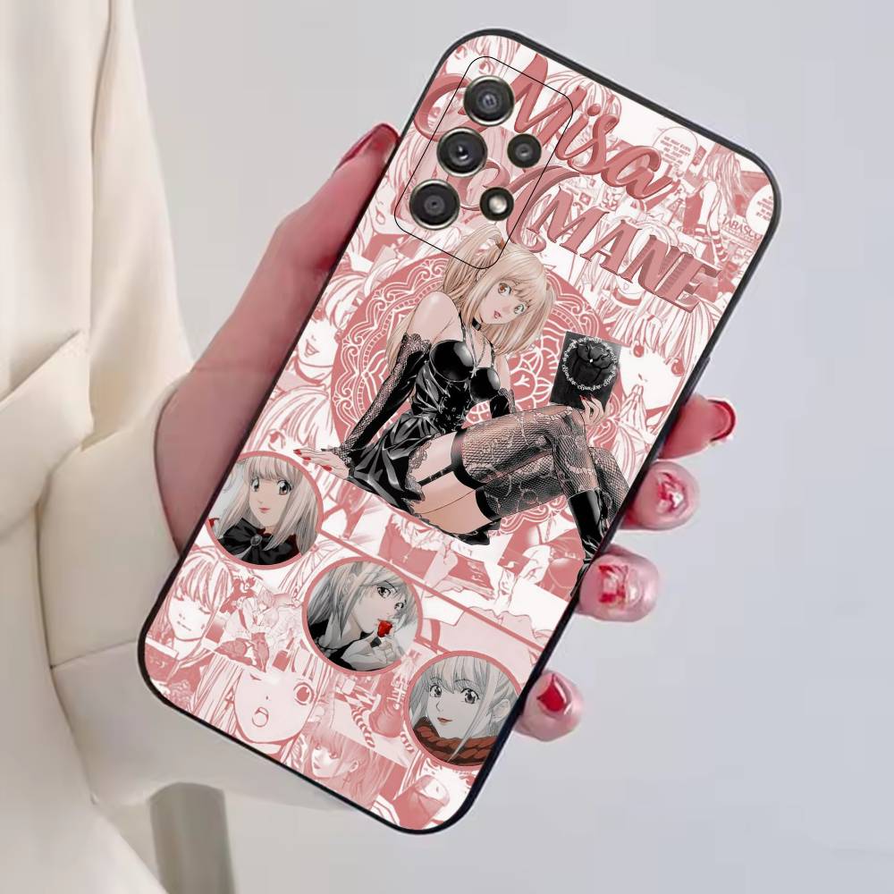 D-Death Note Amane Misa Handyhülle Schwarzes Silikon Weich Für Samsung S25,S24,S21,S22,S23,S30,Ultra,S20,Plus,Fe,Lite