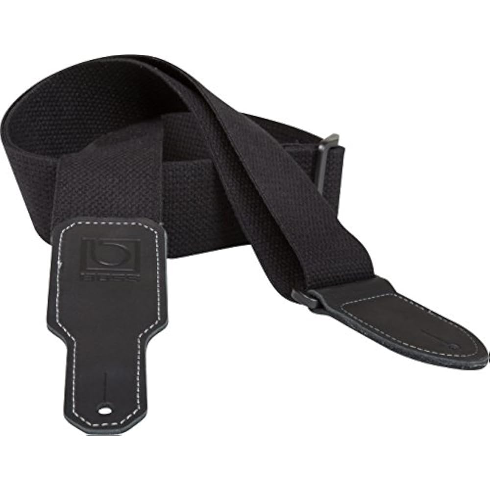[BOSS] Boss BSC-20-BLK Guitar Strap, 5cm Wide, Adjustable Length, Heavy Duty, Black, Black, for G...