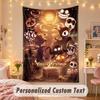 Custom Personalized Tapestry,Doors Print Custom Name Text Wall Art Hanging for Bedroom