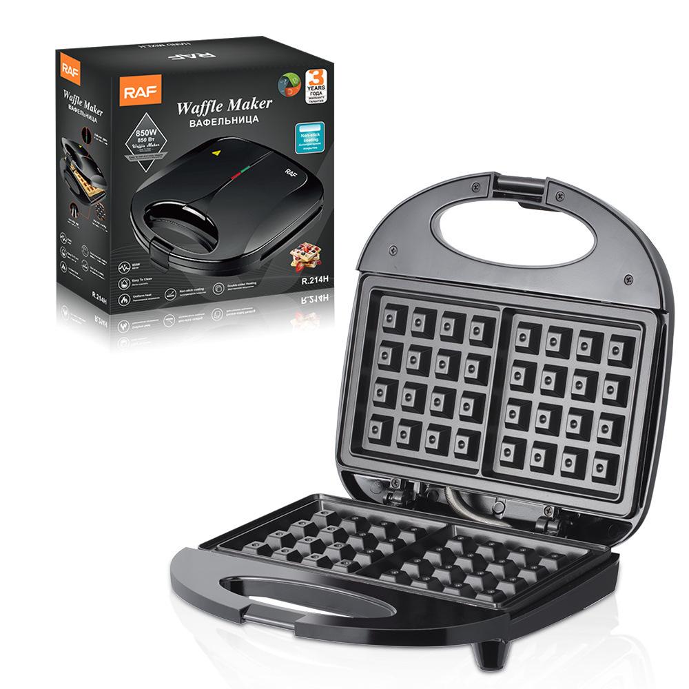 110V/220V Multifunctional Breakfast Machine: Griddle, Toaster, Waffle & Sandwich Maker EU 220V
