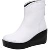 Fashion GKTINOO 2025 New Autumn Winter Women Shoes Woman Genuine Leather Wedges Snow Boots Height Increasing Short Women Boots Platform