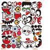 Halloween Stickers Pumpkin Decorating For Kids Make 16 Funny Face