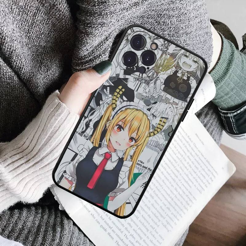

Чехол для телефона Miss Kobayashis Dragon Maid с аниме для iPhone 14 11 12 13 Mini Pro Max 8 7 6 6S Plus X SE 2020 XR XS Funda Case iphone SE 2020