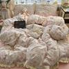 insA Cotton Bed Four-piece Set Pure Cotton New Maternal and Infant Grade Bed Sheet Quilt Cover Student Dormitory Three-piece Set