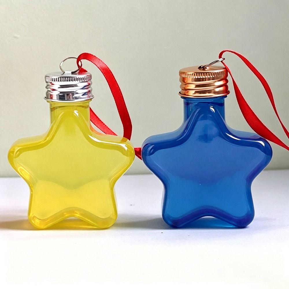 50ml Capacity Christmas Tree Ornaments Fillable Clear Plastic Ornaments Xmas Decor