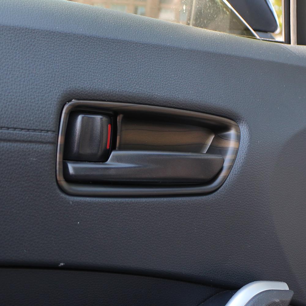 Car Door Handle Bowl Trim Frame Cover for Toyota Corolla Cross XG10 2021 2022 2023 2024 Inner Stickers 4Pcs Styling Accessories