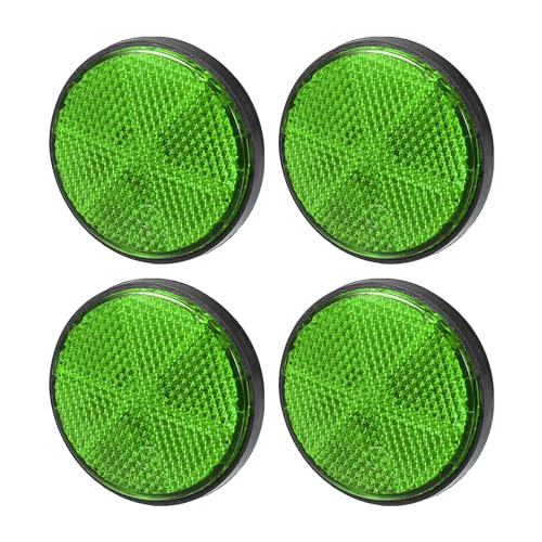 

Partuto Набор из 4 универсальных отражателей 2,20 x0,31 - Круглые мотоциклетные велосипедные защитные отражатели для повышенной видимости и безопасности на дороге - Пла