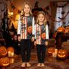 Family Matching Halloween Print Loungewear Set Long Sleeve Top and Pants for Parent and Child