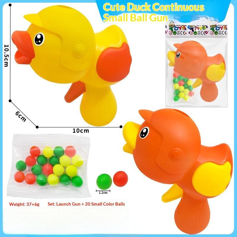 Cartoon Duck Durable Ball Launcher Toy Interactive Pet Dog Cat Chaser Shooting Toy for Pet Interactive Training Exercise 1Pc Random color
