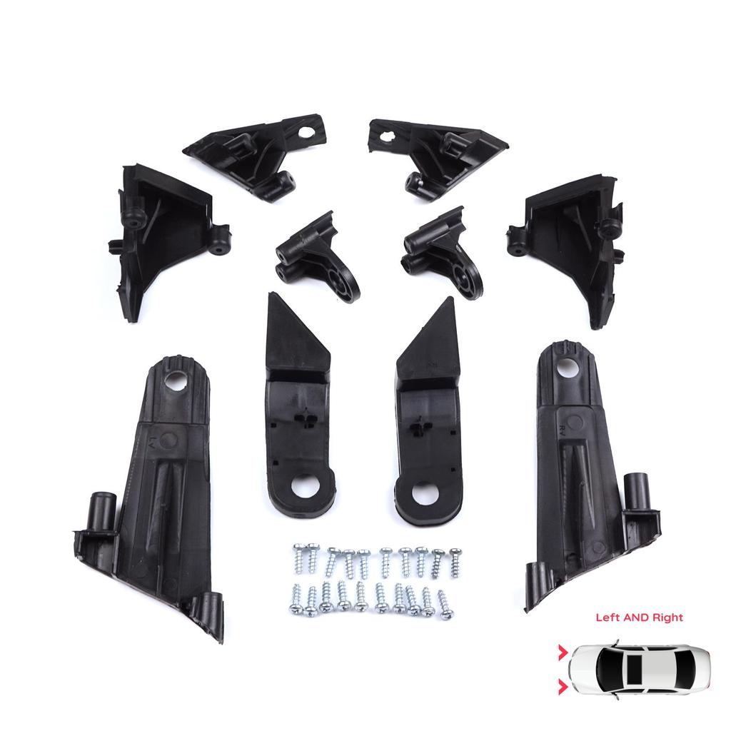 EHL565 Strålkastarhållare Reparationsfäste Flik Set Vänster Höger sida för Dacia Renault Duster MK2 HM 2017-2024 260609367R 260101133R