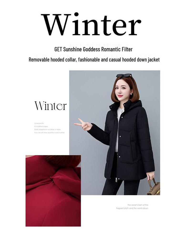 Women's Winter 2025 Thickened Down Jacket - Little Fragrance Style Trend